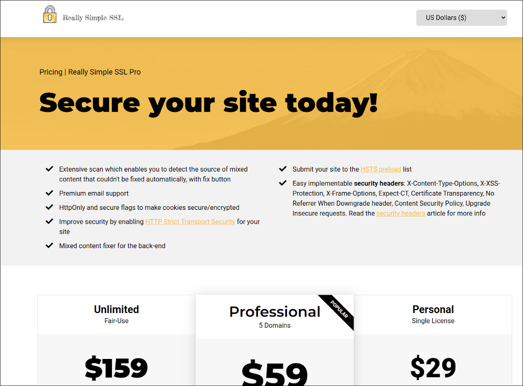 「このサイトは完全には保護されていません」−Really Simple SSL Pluginを試しましょう(参考)