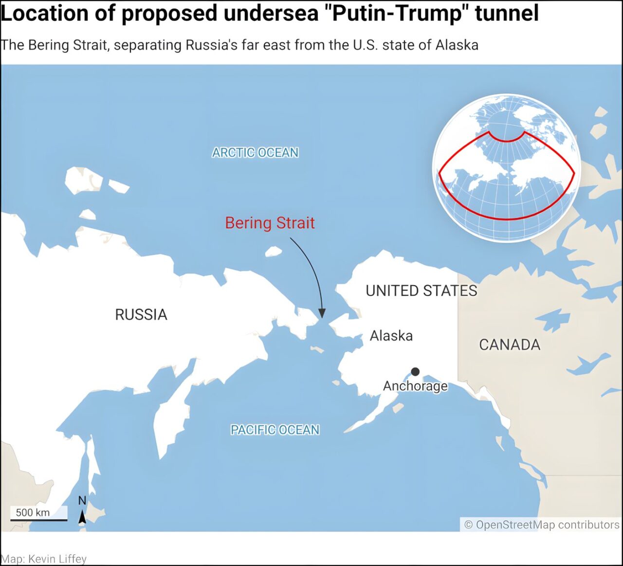 ロシアがベーリング海峡に海底トンネルを建設する米露経済協力案を提示ー米露の長年の夢、実現に期待（暫定投稿）