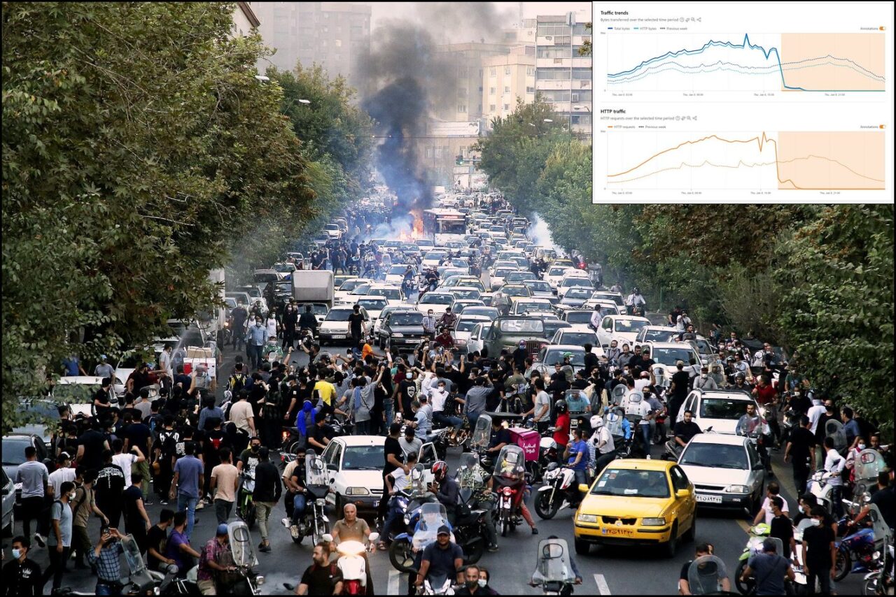 イランの惨状を隠す情報遮断システムは長く続かない－残存革命防衛隊にとっても内部ネットワークの遮断になり自殺行為になる